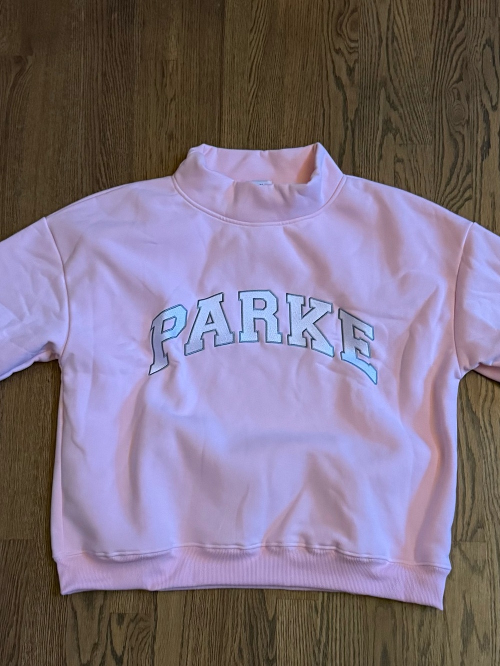 Parker Light Pink Mock Neck Sweatshirt